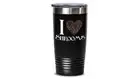 Mushroom Love Tumbler Travel Coffee Cup I heart Shrooms Funny Gift for Chef Food