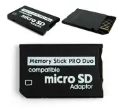 Micro SD SDHC TF to Memory Stick MS Pro Duo Card Reader PSP Adapter Converter US