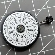 Quartz Swiss Made ETA 805.122 Watch with 3 Hands Day Date 3 Swiss Movement