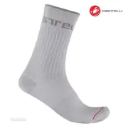 Castelli DISTANZA 20 Winter Wool Socks : SILVER GREY - One Pair