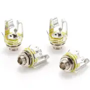 6.35mm Mic Mono Stereo Plug Panel Mount Audio Connectors Socket Jack 3Pole Lot
