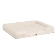 Orthopedic Dog Bed Pet Calming Mat Memory Foam Removable Washable Portable Cream