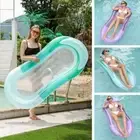 Gradient Color Inflatable Floats Bed for Pool Beach Swimming Pool Floats