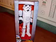 STAR WARS STORM TROOPER WITH BALL ORNAMENT NUTCRACKER BY KURT ADLER-9.5"H-NIB