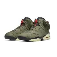 在飛比找博客來優惠-Air Jordan 6 x Travis Scott 軍綠