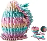 3D Printed Dragon Egg Mystical - Fidget Toy with Crystal Look, Realistic Decoration for Easter & Home Decor, Surprise, Easter Eggs Creative Toy (Random Colour)