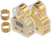 1Set Battery Terminals Positive Negative Connectors with Clear Covers for Auto and Applications for Car Audio Modifications and Vehicle Battery Replacements