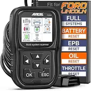 [ANCEL] FD500 OBD2 Scanner fits for Ford Lincoln Mercury - All Systems Code Reader with Engine, ABS, SRS, Transmission, 4WD Diagnostics - Scan Tool with EPB, Throttle, Oil Reset, Battery Registration