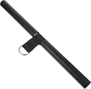Kisangel Tie Rod Grips Barbell Bicep Bar Strengthener Back Muscle Rod Back Pull Bar Pad Exerciser Strength Training Pull-up Bars Straps Gym Tricep Bar Gym Belt Gym Gloves Steel Black