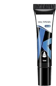 Weqizuerqi Gel Nail Glue, Nail Extension Building Gel Extra Strong Glue, Fingernail Polish Base, Long Lasting Tips Art Design Tools for Women, Girls