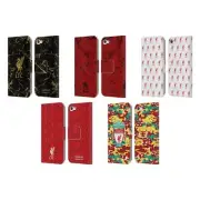 LIVERPOOL FC CREST LIVERBIRD PATTERN 1 PU LEATHER BOOK CASE FOR APPLE iPOD TOUCH