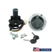 Ignition Switch Lock Gas Cap Set For Kawasaki Ninja 250R 08-12 Ninja 300 2013-15