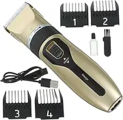 EPIGEIST 1set Professional Clippers Kit for Adults Boy Girl Portable Hairdressing Scissors Ceramic Blades for Home Salon Use Golden