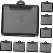 Healvian 8pcs Small Pill Container Organizer with Transparent Lid Portable Square Pill Box for Daily Medication Management Airtight Moistureproof Travel Case for Purse