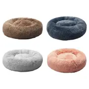 Pawz Dog Calming Bed Warm Soft Plush Thicker Round Comfy Sleeping Large Washable