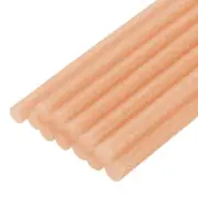 12pcs Mini Hot Glue Sticks for Glue Gun 0.43-inch x 4-inch Glitter Orange