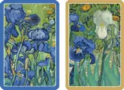 Caspari Bridge Playing Cards, Van Gogh Irises - Set of 2 Decks (PC131)