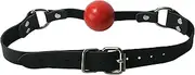 Strict Leather Silicone Ball Gags, Red