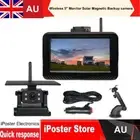 5" Wireless Monitor Solar Magnetic Backup Camera Standby Reverse For Trailer RVS