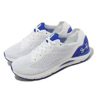 【UNDER ARMOUR】慢跑鞋 HOVR Sonic 6 白 藍 男鞋 緩震 運動鞋 UA(3026121104)