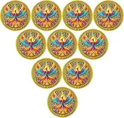 Phoenix Raising Sobriety Chip for Celebrating Recovery with Serenity Prayer AA Medallion (Pack of 10)