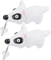 [Healeved] 1Pair Animal Shaped Earrings Creative Ear Jewelry for All Occasions Dog Design Studs Comfortable Tentacles for Parties Weddings Birthdays and Daily Wear