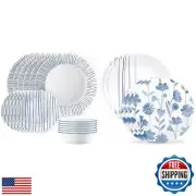Corelle 18-Piece Dinnerware Set, Service for 6 and Corelle 6-Piece 8.5" Lunch