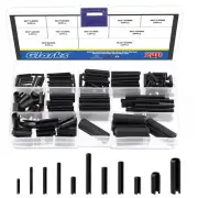 230 Pcs Roll Pin Set Slotted Spring Pins Split Spring Dowel Assortment Kit