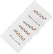 ULTECHNOVO Boho Short Kitchen Curtain Lace Window Valance for Windows Modern Sheer Cafe Drapes Easy Care Versatile Use for Kitchen Dining Cafe Spaces