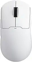 MCHOSE A5 ProMax Wireless Gaming Mouse, Symmetrical Design, 59 Grams, PAW3395 26K DPI Optical Sensor, 130 Hour Battery Life, Dual Wireless Connectivity - White