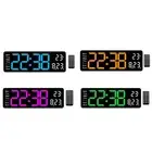 Digital Clock LED Display Multifunctional with Remote Control Portable Table