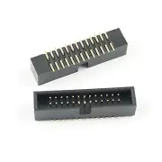 5Pcs 1.27mm Pitch 2x13 Pin 26 Pin SMT SMD Male Shrouded Box Header IDC Connector