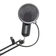 Studio Microphone Mic Wind Screen Noise Reducer Flexible gooseneck holder round