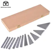 12 Pack Angle Block Precision Steel 1/4 To 30 Degree Gauge Block Set
