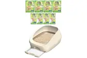 Ezi Lockodour Dual Layer Cat Litter System Odour Control Kit [Option: System + 16 Pads + 8L Pellets]