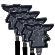 Baby Yoda Grogu Mini Skillet Character Shape Pancake Egg Miniature Fry Pan 4 Pk