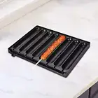 Cast Iron Cornbread Pan 8 Grids DIY Hot Dog Presser Maker for Baking Kitchen