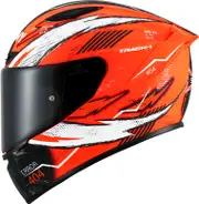 Suomy Track-1 404, full face helmet , color: Matt Neon-Orange/White/Black , size: M