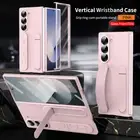 Thin Protective Case Cover Glass Film+Wristband for Samsung Galaxy Z Fold 6 5 4