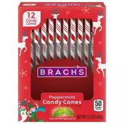 Brachs Peppermint Candy Canes - Individually Wrapped Bulk Christmas Candy Can...