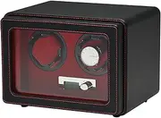 [CFZSALK] Spinner Winding Box Watch Winders - PU Leather Watch Shaker Home Mechanical Watches Automatic Turntable Anti-Magnetic Winding Watch Box Dust-Proof Watch Storage Case Quiet and Well Operated KeYJ