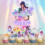 Aphmau Cake topper Party Supplies happy birthday centerpiece decoration CUPCAKE