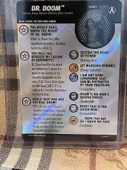 Heroclix Dr. Doom Legacy Card L075 - From Fantastic Four Storyline - NEW!