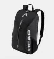 Head Tour Backpack 25L Unisex Tennis Racket Bag Black with White logo art#260654