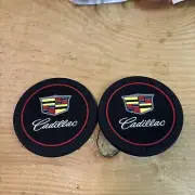 2 pk Cup Mat Car Drink Holder Insert Silicone Coaster Set for Cadillac Style 2