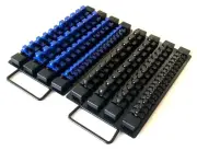 97pc GOLIATH INDUSTRIAL SOCKET STORAGE TRAY RAIL RACK HOLDER SET 1/4 3/8 1/2