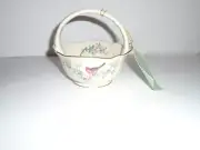 Lenox Serenade Pattern Basket-Shaped Candy/Decorative Dish with Handle New