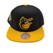 Mitchell & Ness Baltimore Orioles Hometown Coop Black/Yellow Adjustable Snapback