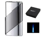 EUROJET JET LIGHTER / CHROME & DARK GUN ** NEW in BOX **