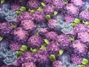 Fabric Hydrangeas, Purple & Blue, 1 Yard Piece
